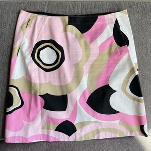 Tahari women’s vintage geometric print skirt Size 4